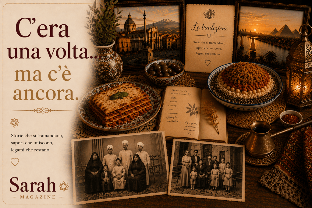 Tradizioni italiane e mediorientali con lasagne, koshari, fotografie di famiglia, lanterne, Catania e Il Cairo | C'era una volta... ma c'è ancora | Sarah Magazine
